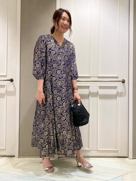 「NE QUITTEZ PAS!（ヌキテパ）のアイテム（ワンピース/ドレス）」を使った、Yuuki Endoさん（レディース・155cm）の春コーディネート