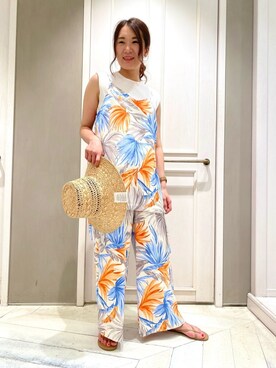 「qualite（カリテ）のアイテム（帽子）」を使った、Yuuki Endoさん（レディース・155cm）の春コーディネート