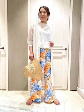 「qualite（カリテ）のアイテム（帽子）」を使った、Yuuki Endoさん（レディース・155cm）の春コーディネート