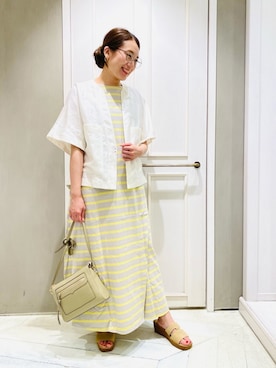 「Calzanor（カルザノール）のアイテム」を使った、Yuuki Endoさん（レディース・155cm）の夏コーディネート