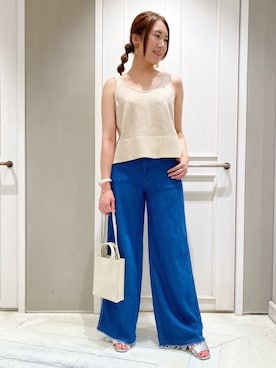 Yuuki Endoさん（レディース・155cm）の夏コーディネート