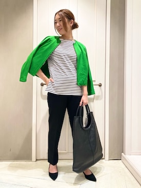 「アイテム（ブルゾン）」を使った、Yuuki Endoさん（レディース・155cm・30代）の秋コーディネート