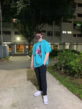 「アイテム（スーツパンツ）」を使った、zerocoxoさん（メンズ・172cm）の春コーディネート