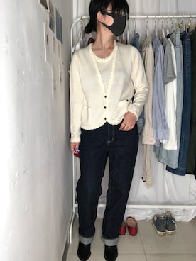 「PULL&BEAR（プルアンドベア）のアイテム（ブーツ）」を使った、小个子Wnaさん（レディース・155cm）の春コーディネート