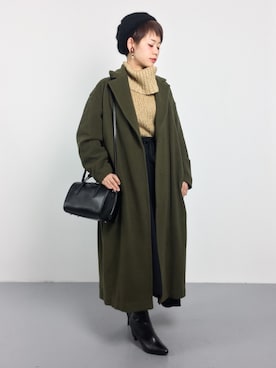 「coca（coca）（コカ）のアイテム（帽子）」を使った、yukiさん（レディース・152cm）の冬コーディネート