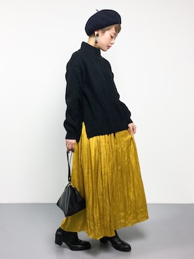 「三角」｜yukiさん（レディース・152cm）の冬コーディネート