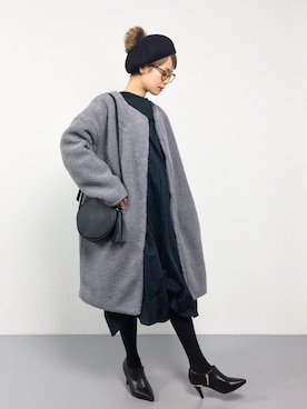 「AIC.（エーアイシー）のアイテム」を使った、yukiさん（レディース・152cm）の冬コーディネート