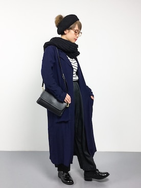 「BASE（ベース）のアイテム」を使った、yukiさん（レディース・152cm）の冬コーディネート