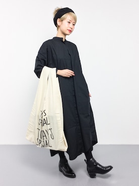 「CIBONE（シボネ）のアイテム」を使った、yukiさん（レディース・152cm）の冬コーディネート