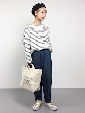 「Another Edition（アナザーエディション）のアイテム（帽子）」を使った、yukiさん（レディース・152cm）の冬コーディネート