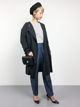 「Another Edition（アナザーエディション）のアイテム（帽子）」を使った、yukiさん（レディース・152cm）の冬コーディネート