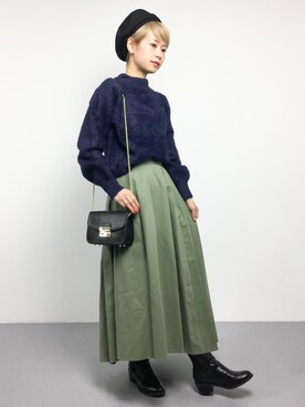 「Another Edition（アナザーエディション）のアイテム（帽子）」を使った、yukiさん（レディース・152cm）の冬コーディネート