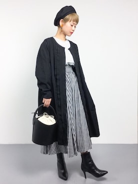「Another Edition（アナザーエディション）のアイテム（帽子）」を使った、yukiさん（レディース・152cm）の冬コーディネート