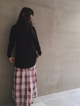 「BLACK GOLD（ブラックゴールド）のアイテム」を使った、chanöさん（レディース・162cm）の冬コーディネート