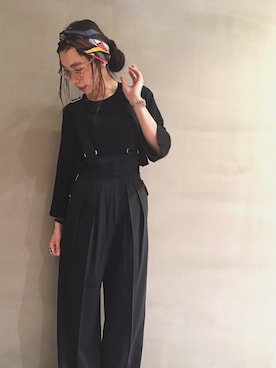 「BLACK GOLD（ブラックゴールド）のアイテム」を使った、chanöさん（レディース・162cm）の夏コーディネート