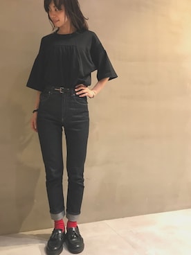 「BLACK GOLD（ブラックゴールド）のアイテム」を使った、chanöさん（レディース・162cm）の夏コーディネート