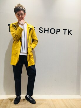 「マスタード」｜「アイテム（その他アウター）」を使った、Tokushige‼︎‼︎‼︎‼︎さん（メンズ・184cm）の冬コーディネート