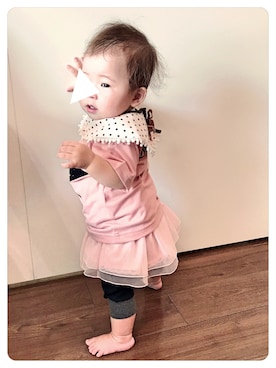 「ジョカーパンツ」｜「アイテム（その他）」を使った、なな✿こうさん（キッズ・70cm）の夏コーディネート