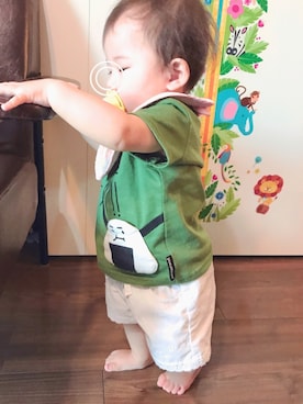 「おんなのこコーデ」｜「アイテム（ラッピングキット）」を使った、なな✿こうさん（キッズ・70cm）の夏コーディネート