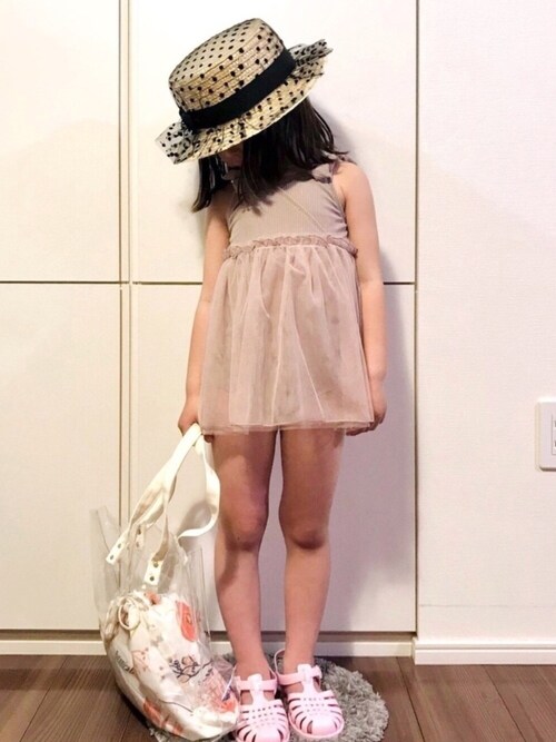 ピンク系のアイテムを使った 麦わら帽子 の人気ファッションコーディネート Sciaky