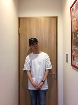 「FUGA（フーガ）のアイテム（パンツ）」を使った、かずやさん（メンズ・163cm）の夏コーディネート