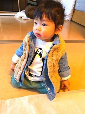 ＊そーまま＊さん（キッズ・80cm）の冬コーディネート