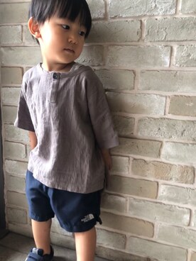 「ザノースフェイス」｜rin1114rinさん（キッズ・90cm）の夏コーディネート