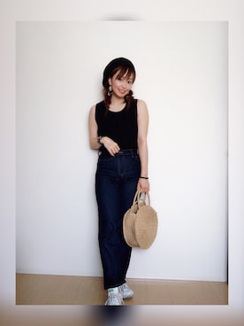 「BACK NUMBER（バックナンバー）のアイテム（ハンチング/ベレー帽）」を使った、linco.( 相互 )さん（レディース・155cm）の夏コーディネート