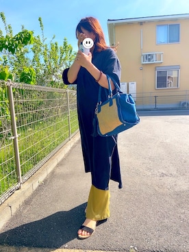 「ONE（ワン）のアイテム」を使った、linco.( 相互 )さん（レディース・155cm）の春コーディネート