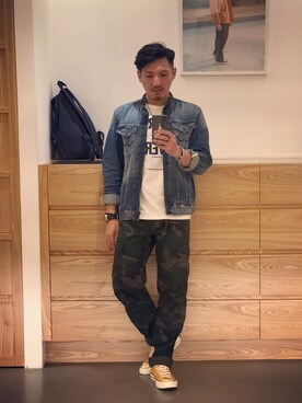 「Carhartt WIP（カーハートダブリューアイピー）のアイテム（スラックス）」を使った、Alexchenさん（メンズ・173cm）の冬コーディネート