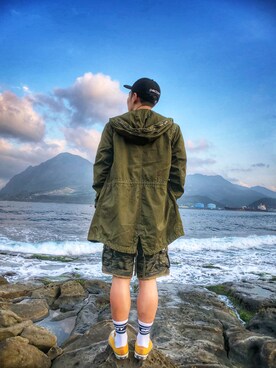 「carhartt」｜「アイテム（フォーマルスーツ/小物）」を使った、Alexchenさん（メンズ・173cm）の冬コーディネート