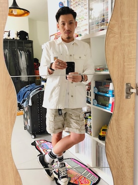 「Carhartt WIP（カーハートダブリューアイピー）のアイテム（フォーマルスーツ/小物）」を使った、Alexchenさん（メンズ・173cm）の夏コーディネート