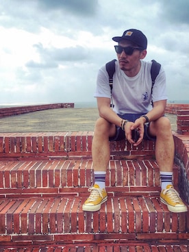 「OBEY」｜「アイテム（Tシャツ/カットソー）」を使った、Alexchenさん（メンズ・173cm）の夏コーディネート