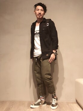 「OBEY」｜「アイテム（ソックス/靴下）」を使った、Alexchenさん（メンズ・173cm）の夏コーディネート