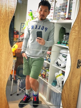 「goslowcaravan」｜「アイテム（腕時計）」を使った、Alexchenさん（メンズ・173cm）の春コーディネート