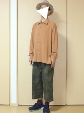 「RYU（リュー）のアイテム（パンツ）」を使った、タケゴールさん（メンズ・176cm）の秋コーディネート