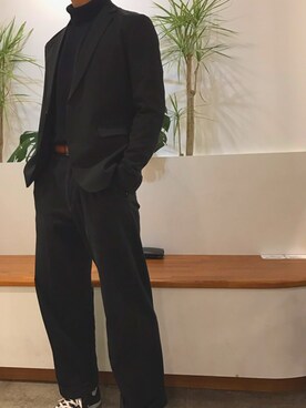 「CONVERSE（コンバース）のALL STAR HI（スニーカー）」を使った、ときんこさん（メンズ・174cm）の秋コーディネート