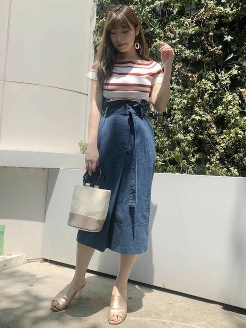 Mercuryduo児玉亜由美さんのデニムスカートを使ったコーディネート Zozotown Mercuryduo児玉亜由美さんのデニムスカートを使ったコーディネート Zozotown
