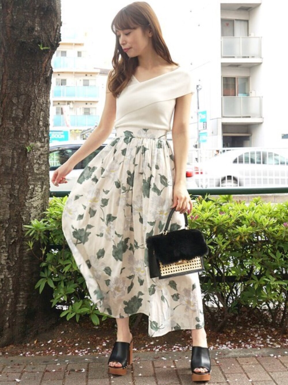 MERCURYDUO（マーキュリーデュオ）の「フラワーコットンジャガード  