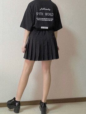 者 口述する 荒野 プリーツ スカート 黒 韓国 コーデ Style Labo Jp