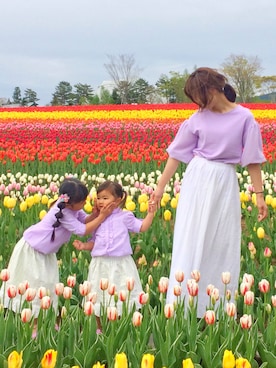 「ARROW（アロー）のアイテム（スカート）」を使った、yunさん（レディース・165cm）の春コーディネート