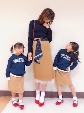 「31 Sons de mode（トランテアン　ソン　ドゥ　モード）のアイテム」を使った、ゆんさん（キッズ・100cm）の冬コーディネート