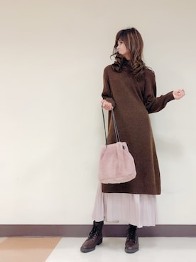 「vingtrois（バントロア）のアイテム」を使った、ゆんさん（レディース・165cm）の冬コーディネート