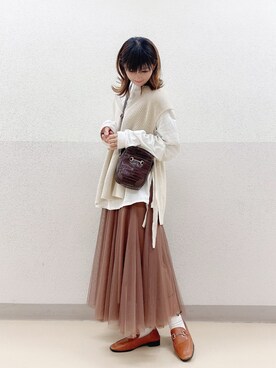 「made in standard （メイドインスタンダード）のアイテム」を使った、yunさん（レディース・165cm）の秋コーディネート