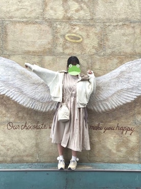 「sakishimatokyo（サキシマトーキョー）のアイテム（ブルゾン）」を使った、あゆこぴ 🐸さん（レディース・153cm）の春コーディネート