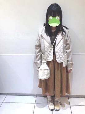 「sakishimatokyo（サキシマトーキョー）のアイテム（雑貨/ホビー）」を使った、あゆこぴ 🐸さん（レディース・153cm）の冬コーディネート