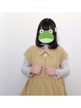 「sakishimatokyo（サキシマトーキョー）のアイテム（ヘアアクセサリー）」を使った、あゆこぴ 🐸さん（レディース・153cm）の秋コーディネート