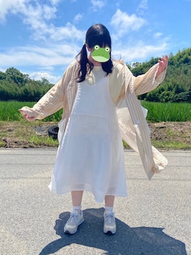 「sakishimatokyo（サキシマトーキョー）のアイテム（その他アウター）」を使った、あゆこぴ 🐸さん（レディース・153cm）の夏コーディネート