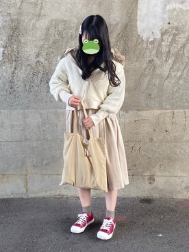 「sakishimatokyo（サキシマトーキョー）のアイテム（ブルゾン）」を使った、あゆこぴ 🐸さん（レディース・153cm）の秋コーディネート