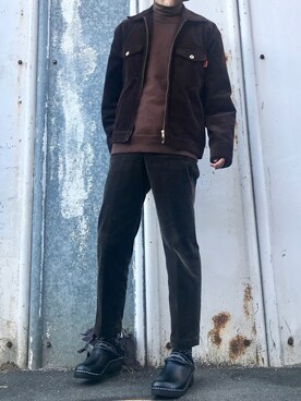 「SEVENDAYS=SUNDAY（セブンデイズサンデイ）のアイテム（その他アウター）」を使った、hatahiroさん（メンズ・171cm）の冬コーディネート